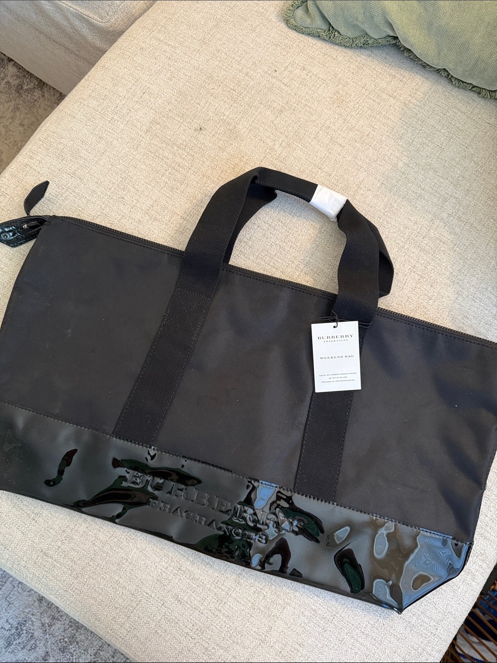 NWT Burberry Fragrances Black Weekend Bag Tote